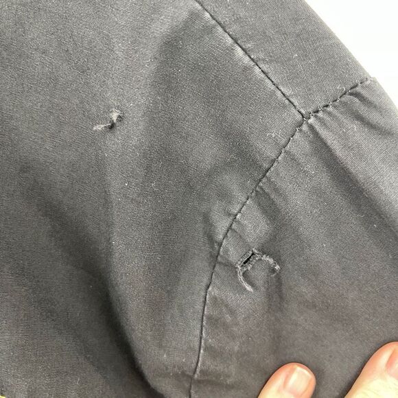 Lip Service Black Yellow Vintage Goth Punk Dual Zip Bondage Snap Shirt XL - Picture 8 of 8